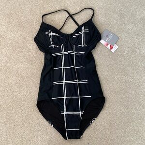 Athleta bathing suit. Size: 32D/DD Tall. Color Black. NWT